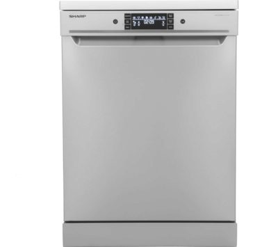 SHARP  QW-GT35F444W Full-size Dishwasher - Stainless Steel